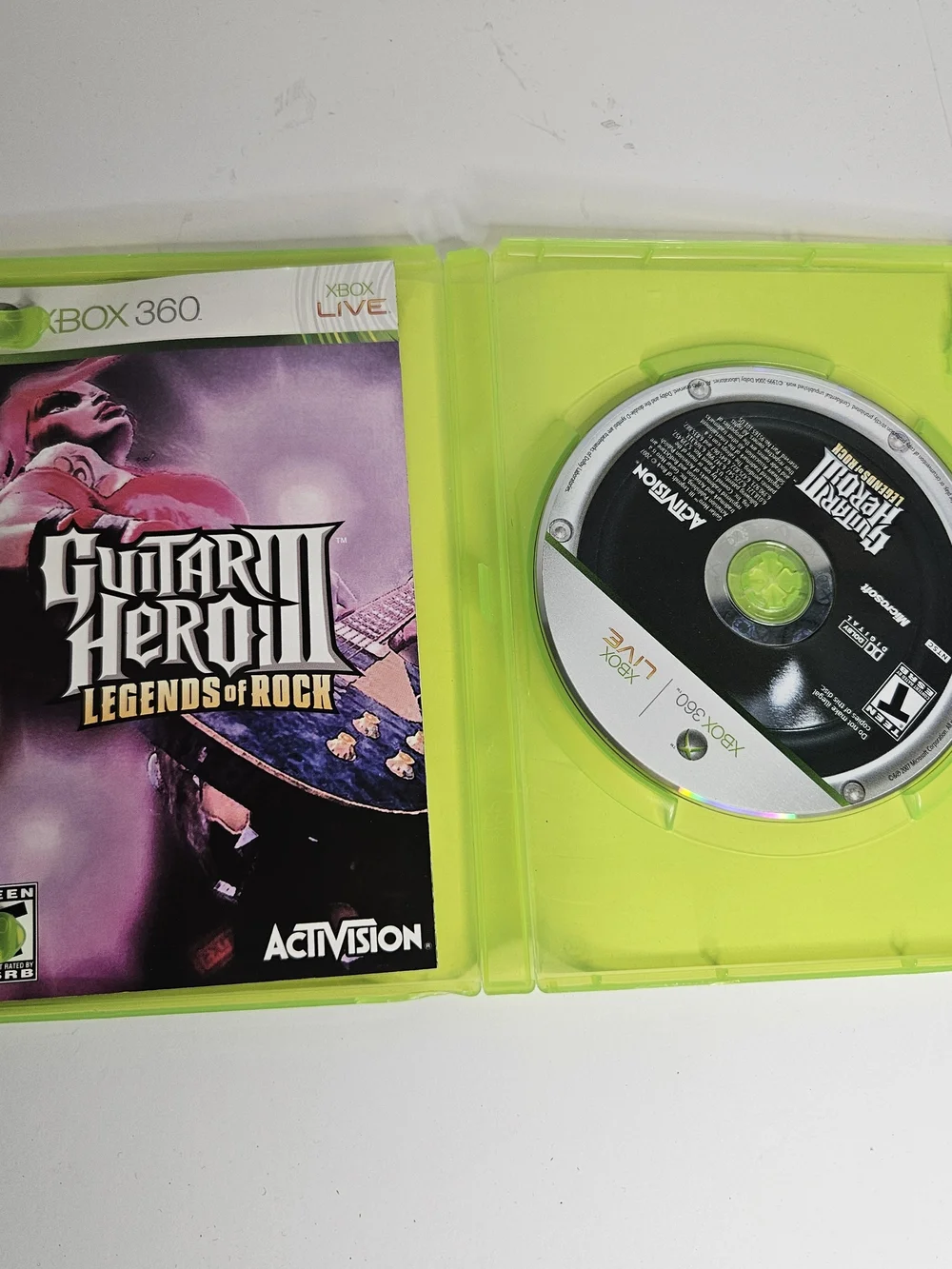 Xbox 360 Guitar Hero III: Legends of Rock - Green Case